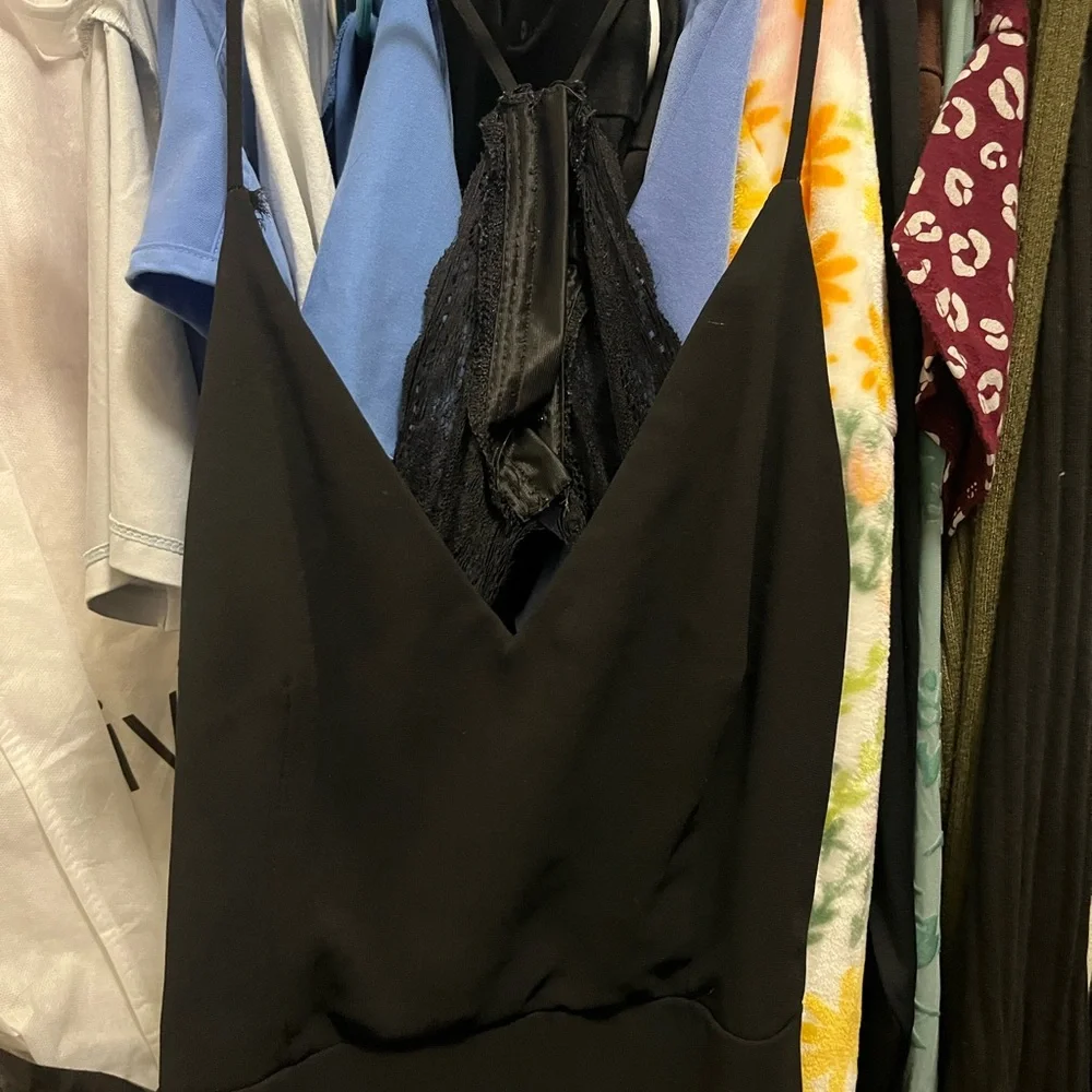Lulu's Black Strapless Dress - Picture 2 of 3